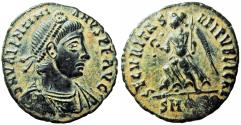 Ancient Coins - Valentinian I, AE3, Constantinople. DN VALENTINI-ANVS PF AVG,