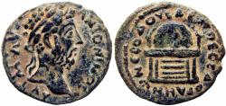 Ancient Coins - Biblical, Arabia, Adraa. Marcus Aurelius. AD 161-180.  finest known for this rare coin and mint.