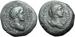 Ancient Coins - SELEUCIS and PIERIA, Gabala. Caracalla, with Plautilla. AD 198-217.. Extremely rare.