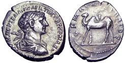 Ancient Coins - Trajan AR Drachm of Caesaria,(1.86g) Cappadocia, or Bostra, Arabia. Dated "COS 6" = 112-117 AD
