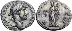 Ancient Coins - Hadrian. AD 117-138. AR Denarius.