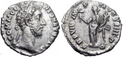 Ancient Coins - Commodus AR Denarius. Rome, AD 183-184.
