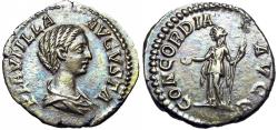 Ancient Coins - PLAUTILLA (Augusta, 202-205). Denarius.