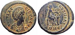 Ancient Coins - Aelia Flaccilla. Æ (4.76 g), Augusta, AD 379-386/8.