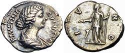 Ancient Coins - Faustina Junior. Augusta, AD 147-175.