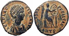 Ancient Coins - AELIA FLACILLA, wife of Theodosius I. Augusta, 379-386 AD. Unlisted in RIC with ANTB mint mark.