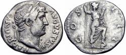 Ancient Coins - Hadrian Denarius. 125-128 AD.
