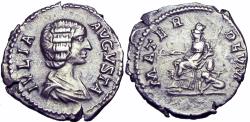 Ancient Coins - Julia Domna (217 A.D ) - AR Denarius