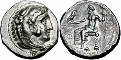 Ancient Coins - KINGS of MACEDON. Alexander III 'the Great'. 336-323 BC. Struck under Menes or Philotas, circa 325-324/3 BC.