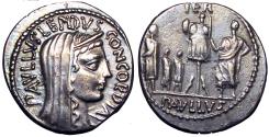Ancient Coins - L. Aemilius Lepidus Paullus. 62 BC. 