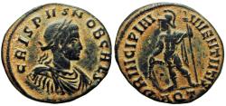 Ancient Coins - Crispus AE follis. 316-317 AD.