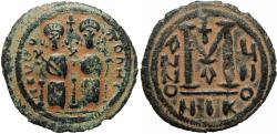 World Coins - EARLY ISLAMIC, Arab-Byzantine. In the style of Justin II. After 641 AD.