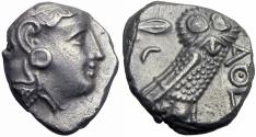 Ancient Coins - UNCERTAIN EASTERN MINT. Imitating Athens. Circa 353-294 B.C.