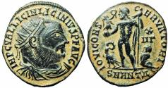 Ancient Coins - Licinius I. AD 308-324. Æ Follis (20mm, 2.62 g, 12h). Alexandria mint, 1st officina. Struck AD