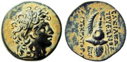 Ancient Coins - SELEUKID KINGS of SYRIA. Tryphon. Circa 142-138 BC. Æ