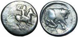 Ancient Coins - SICILY. Gela. Ca. 490/85–480/75 BC. Silver didrachm.