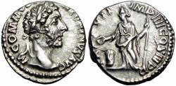 Ancient Coins - Commodus. AD 177-192. AR Denarius.