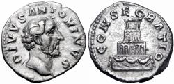 Ancient Coins - Divus Antoninus Pius. Died AD 161.