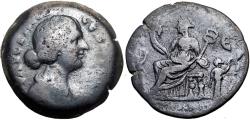 Ancient Coins - Egypt. Alexandria. Faustina Augusta, wife of Marcus Aurelius, 147-175. Drachm