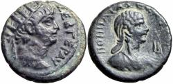 Ancient Coins - EGYPT, Alexandria. Nero, with Poppaea. AD 54-68.