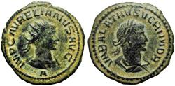 Ancient Coins - Aurelian, with Vabalathus. AD 270-275.