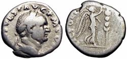 Ancient Coins - Vespasian AD 69-79. Struck AD 72-73; "Judaea Capta" commemorative.