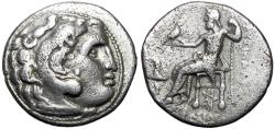 Ancient Coins - Kings of Thrace, Drachm,Colophon, Lysimachos, 323-281.