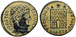 Ancient Coins - Constantine I Æ Nummus. Antioch, AD 327-328.