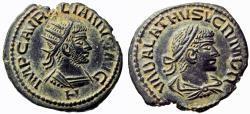 Ancient Coins - Aurelian, with Vabalathus. AD 270-275.