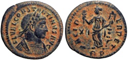 Ancient Coins - Constantine I. AD 307/310-337. Æ Half Follis , Rome mint, Lovely example !!!