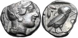 Ancient Coins - Eastren imitating Athens, AR Tetradrachm. Circa 454-404 BC.