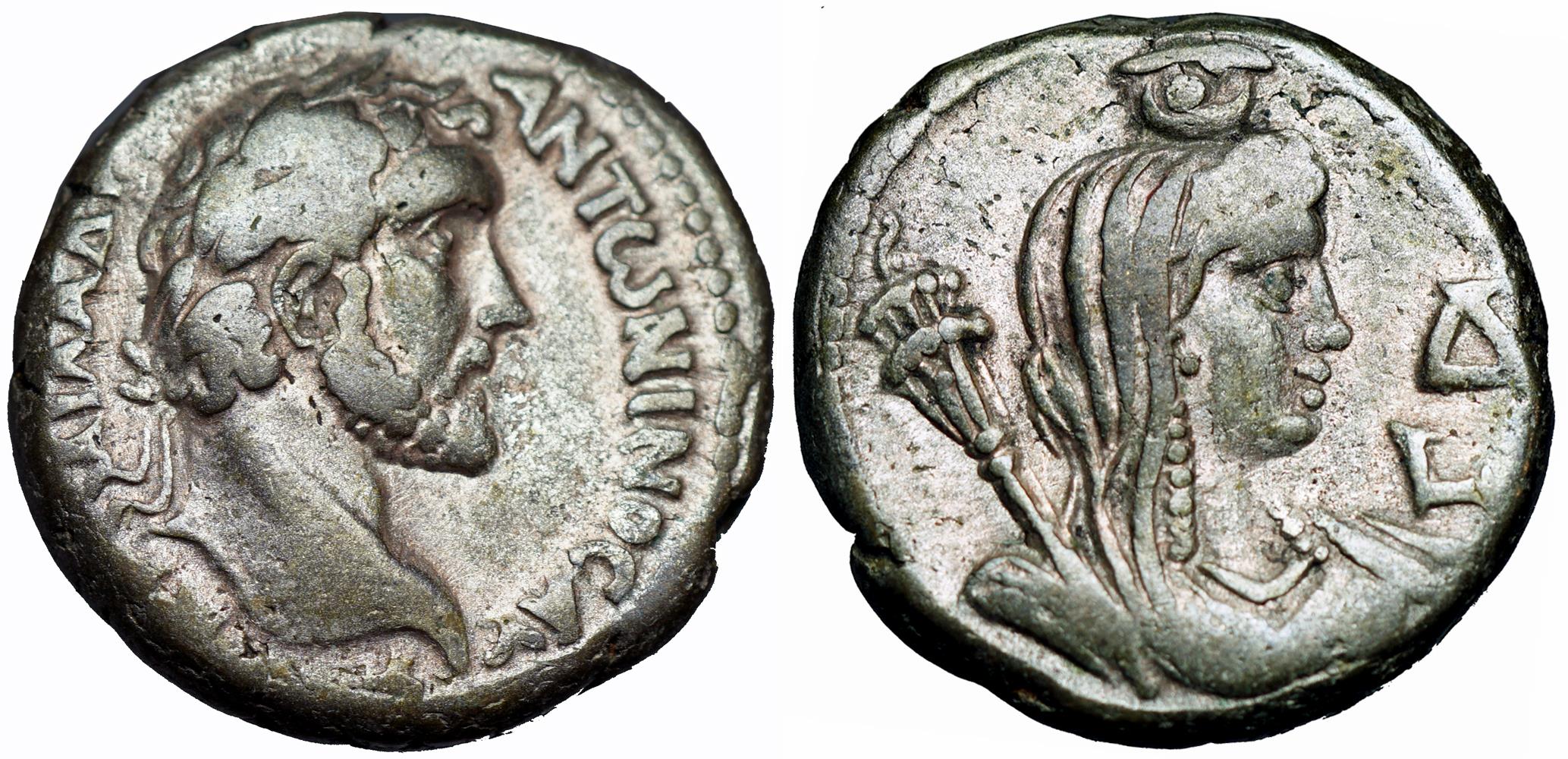 EGYPT, Alexandria. Antoninus Pius. AD 138-161. | Roman Imperial Coins