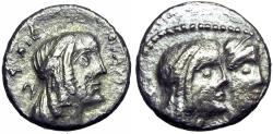 Ancient Coins - NABATAEA. Obodas II, with Hagaru I. 30-9 BC.