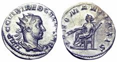 Ancient Coins - Trebonianus Gallus, AR antoninianus. Rome mint. IMP CC VIB TREB GALLVS AVG.