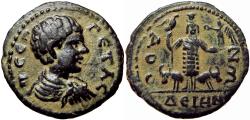 Ancient Coins - DECAPOLIS, Dium. Geta. As Caesar, AD 198-209.