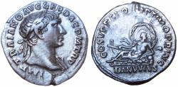 Ancient Coins - Trajan AR Denarius. Rome, AD 103-111.
