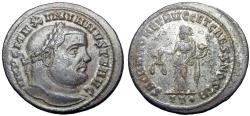 Ancient Coins - Maximian Æ Nummus. Ticinum, AD 300-303.