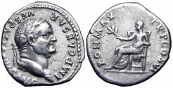 Ancient Coins - Vespasian AD 69-79. Struck AD 75.