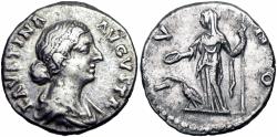 Ancient Coins - Faustina Junior. Augusta, AD 147-175.