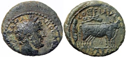 Ancient Coins - JUDAEA, Caesarea. Hadrian. 117-138 AD. Ex Superior Galleries sale 1988 lot number 1604, EX Moreira collection.