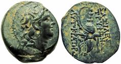 Ancient Coins - SELEUKID KINGS of SYRIA. Tryphon. Circa 142-138 BC.