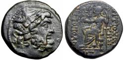 Ancient Coins - Syria, Antioch under Roman rule, Æ18. Time of Crassus, dated Year 13 of the Pompeian Era = 54 / 53 BC.