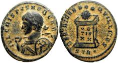 Ancient Coins - CRISPUS, Caesar. 317-326 AD. Unpublished shield decoration.