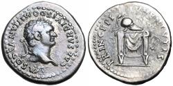 Ancient Coins - Domitian. As Caesar, AD 69-81. AR Denarius