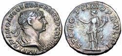 Ancient Coins - Trajan, 98 – 117, Denarius, Spring 113-Summer 114.