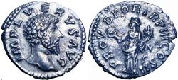 Ancient Coins - Lucius Verus AR Denarius. Rome, AD 163. 