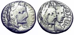 Ancient Coins - NABATAEA. Aretas IV, with Shaqilat. 9 BC-AD 40.