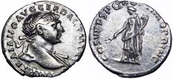 Ancient Coins - Trajan Denarius. 103-111 AD.