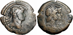 Ancient Coins - EGYPT, Alexandria. Hadrian. AD 117-138. Æ Drachm , Probably Unique and unpublished !!!!!