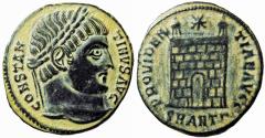 Ancient Coins - Constantine I Æ Nummus. Antioch, AD 327-328.